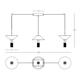 Φωτιστικό LED 28W 3000k Μαύρο Και Λευκό 23202 ZAMBELIS