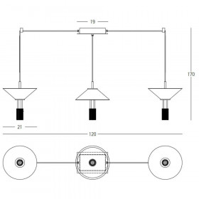 Φωτιστικό LED 28W 3000k Χρυσό Και Λευκό 23203 ZAMBELIS