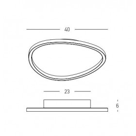 Πλαφονιέρα LED 29W 3000k Λευκό 23206 ZAMBELIS