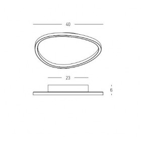 Πλαφονιέρα LED 29W 3000k Χρυσό 23207 ZAMBELIS