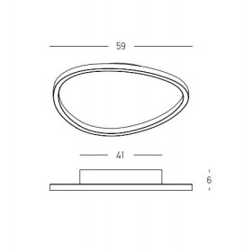 Πλαφονιέρα LED 39W 3000k Λευκό 23209 ZAMBELIS