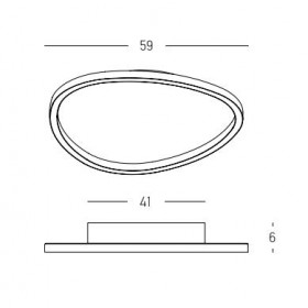 Πλαφονιέρα LED 39W 3000k Χρυσό 23210 ZAMBELIS