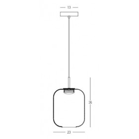 Φωτιστικό LED 12W 3000k Μαύρο Και Χρυσό 23215 ZAMBELIS
