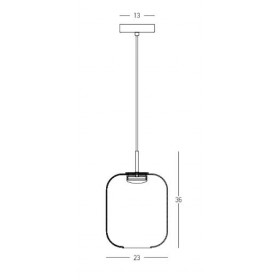 Φωτιστικό LED 12W 3000k Μαύρο Και Χαλκός 23216 ZAMBELIS