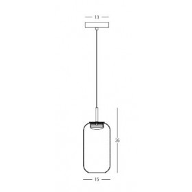 Φωτιστικό LED 12W 3000k Μαύρο Και Χρυσό 23218 ZAMBELIS