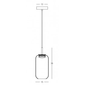 Φωτιστικό LED 12W 3000k Μαύρο Και Χαλκός 23219 ZAMBELIS