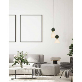 Φωτιστικό Μονόφωτο E14 Πράσινο Και Χρυσό 23237 ZAMBELIS