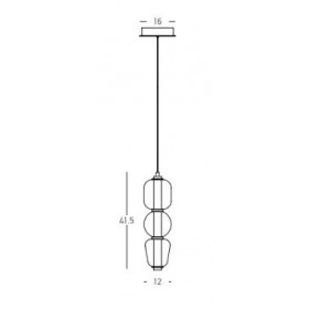 Φωτιστικό LED 12W 3000k Μαύρο Και Φυμέ 23269 ZAMBELIS