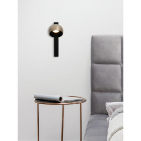 Απλίκα LED 13W 3000k Μαύρο Και Σαμπανιζέ 25340 ZAMBELIS