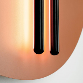 Απλίκα LED 13W 3000k Μαύρο Και Κεραμιδί 2574 ZAMBELIS