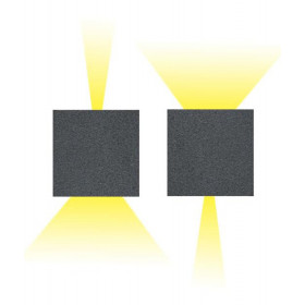 Απλίκα LED 6W 3000K Γραφίτης E109 ZAMBELIS