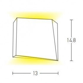 Απλίκα LED 6W 3000K Γραφίτης E114 ZAMBELIS