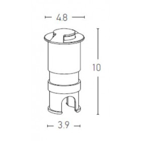 Σπότ Χωνευτό LED 3W 3000k Χρώμιο E180 ZAMBELIS