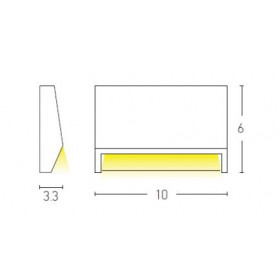 Απλίκα LED 1.5W 3000K Λευκό E182 ZAMBELIS