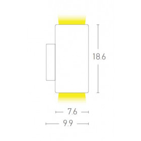 Σποτ Επίτοιχo GU10 Λευκό E186 ZAMBELIS