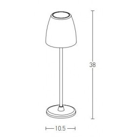 Πορτατίφ LED 2W 3000k Λευκό Φορητό E193 ZAMBELIS