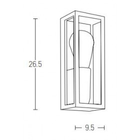 Απλίκα E27 Μαύρο E201 ZAMBELIS