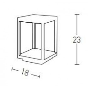 Φωτιστικό Κολώνα LED 7W 3000k Γραφίτης E203 ZAMBELIS