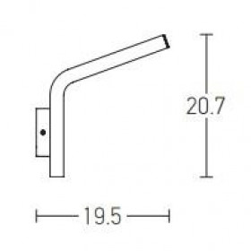Απλίκα LED 10W 3000K Γραφίτης E205 ZAMBELIS