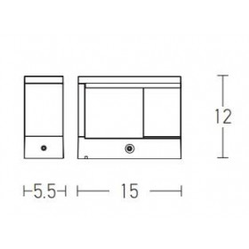 Απλίκα LED 10W 3000K Λευκό E207 ZAMBELIS
