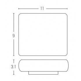 Απλίκα LED 6W 3000K Γραφίτης E238 ZAMBELIS