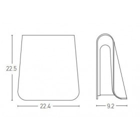 Απλίκα LED 6W 3000K Γραφίτης E245 ZAMBELIS
