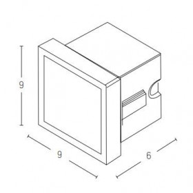 Φωτιστικό Χωνευτό LED 4W 3000K Γραφίτης E248 ZAMBELIS