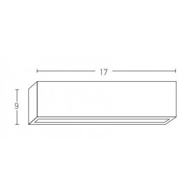 Απλίκα LED 10W 3000K Ανθρακί E250-12D ZAMBELIS