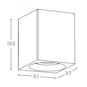 Απλίκα LED 4W 3000K Τσιμέντο E253 ZAMBELIS