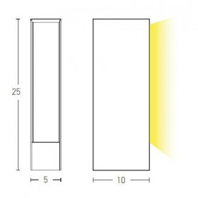 Φωτιστικό Κολώνα LED 6W 3000k Γραφίτης E255 ZAMBELIS