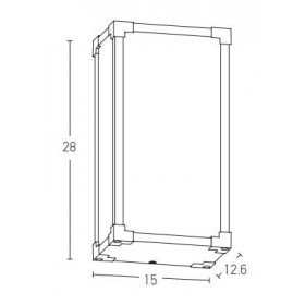 Απλίκα LED 12W 3000K Καφέ E263 ZAMBELIS