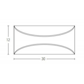Απλίκα LED 12W 3000K Ανθρακί E265 ZAMBELIS