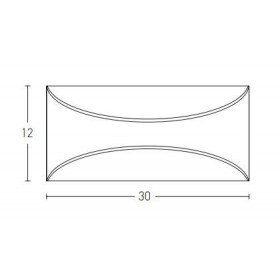 Απλίκα LED 12W 3000K Καφέ E266 ZAMBELIS