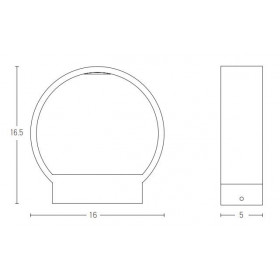 Απλίκα LED 6W 3000K Καφέ E268 ZAMBELIS