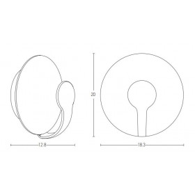 Απλίκα LED 12W 3000K Καφέ Και Λευκό E271 ZAMBELIS