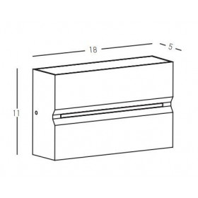 Απλίκα LED 15W 3000K Γραφίτης E272 ZAMBELIS