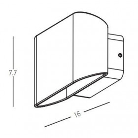 Απλίκα LED 11W 3000K Γραφίτης E274 ZAMBELIS