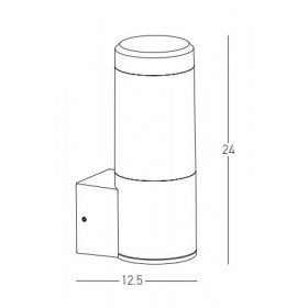 Απλίκα LED 10W 3000K Γραφίτης E276 ZAMBELIS