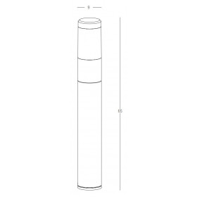 Φωτιστικό Κολώνα LED 10W 3000k Γραφίτης E277 ZAMBELIS