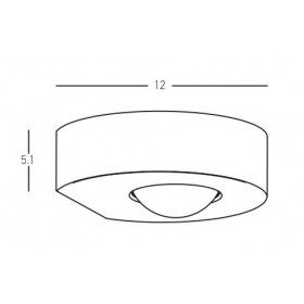 Απλίκα LED 9W 3000K Γραφίτης E278 ZAMBELIS