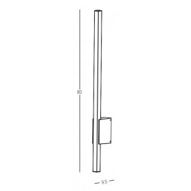 Απλίκα LED 12W 3000K Γραφίτης E287 ZAMBELIS