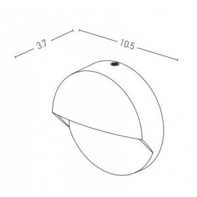 Απλίκα LED 2W 3000K Γραφίτης E294 ZAMBELIS