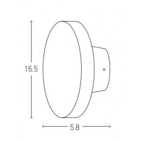 Απλίκα LED 8W 3000K Λευκό E304 ZAMBELIS