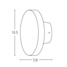 Απλίκα LED 8W 3000K Μαύρο E305 ZAMBELIS