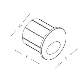 Σποτ Χωνευτό LED 3W 3000k Λευκό E320 ZAMBELIS