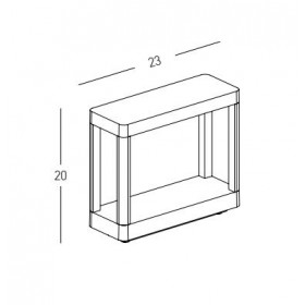 Φωτιστικό Κολώνα LED 8W 3000K Γραφίτης E334 ZAMBELIS