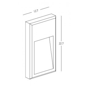 Απλίκα LED 6W 3000K Γραφίτης E346 ZAMBELIS