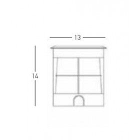 Σπότ Χωνευτό LED 7W 3000k Ατσάλι E362 ZAMBELIS