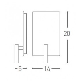 Απλίκα LED 8W 3000K Μαύρο H41 ZAMBELIS
