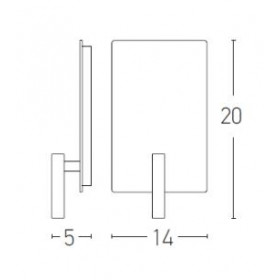 Απλίκα LED 8W 3000K Μαύρο H41 ZAMBELIS